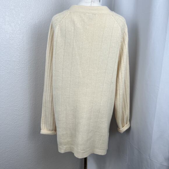 VTG The Limited Sweater Womens Medium Cable Knit Cardigan Academia Old Money - Picture 5 of 10